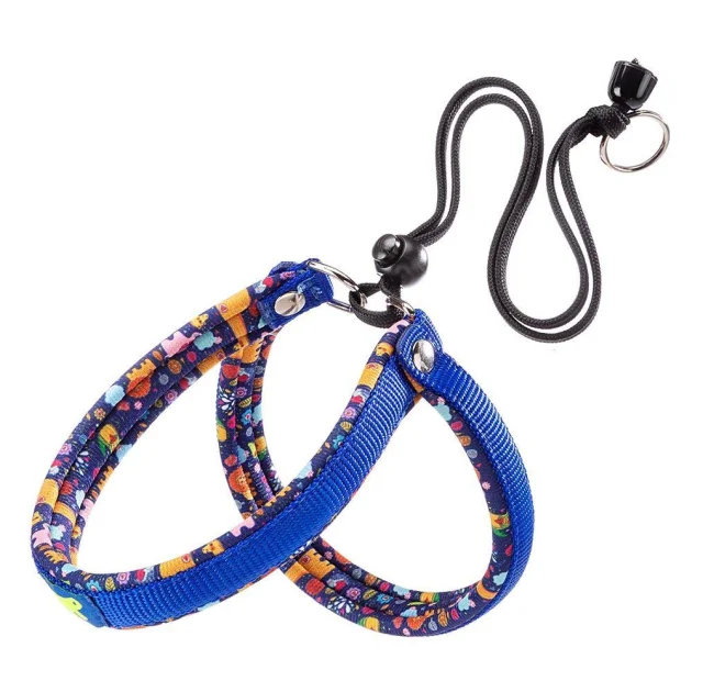 Ferplast Agila Fantasy 2 Blue эргономичная шлейка для собак с мягкой подкладкой и эластичным шнуром, 32x50 см
