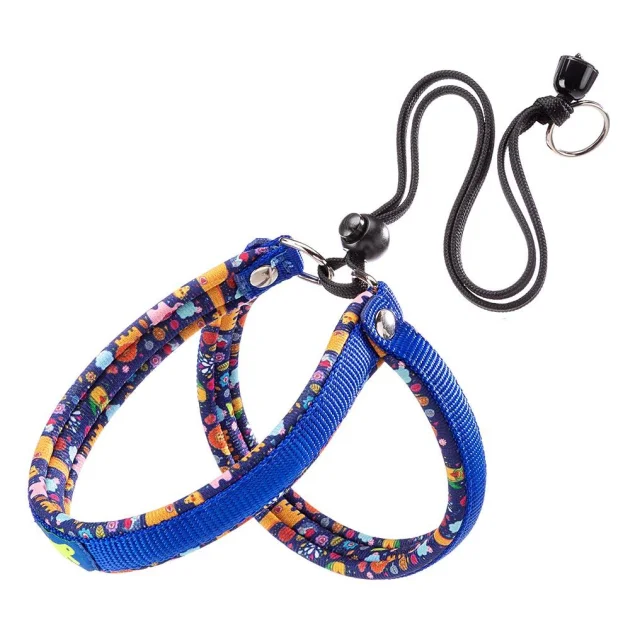 Ferplast Agila Fantasy 3 Blue эргономичная шлейка для собак с мягкой подкладкой и эластичным шнуром, 42x50 см