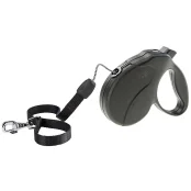 Поводок-рулетка для собак до 50 кг Ferplast Amigo Easy L Cord Nero cо шнуром, чорний, 5 м