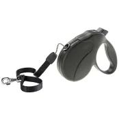 Поводок-рулетка для собак до 25 кг Ferplast Amigo Easy M Cord Nero cо шнуром, чорний, 5 м