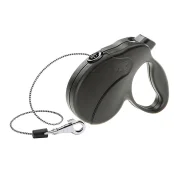 Поводок-рулетка для собак до 12 кг Ferplast Amigo Easy Mini Cord Nero cо шнуром, чорний, 3 м