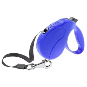 Поводок-рулетка для собак до 12 кг Ferplast Amigo Easy Mini Tape c стрічкою, синій, 3 м