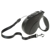 Поводок-рулетка для собак до 15 кг Ferplast Amigo Easy S Cord Nero cо шнуром, чорний, 5 м