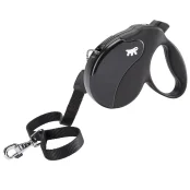 Поводок-рулетка Ferplast Amigo L Cord Black Lead для собак c тонким шнуром, 16x3,8x15 см