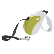 Поводок-рулетка Ferplast Amigo L Cord White-Green Lead для собак cо шнуром, 16x3,8x15 см