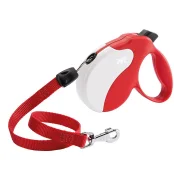 Поводок-рулетка Ferplast Amigo Long Cord Red-White для собак cо шнуром, 15x3,6x14 см