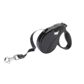 Поводок-рулетка Ferplast Amigo Mini Tape Black для собак c стрічкою, чорний, 12x3x10 см