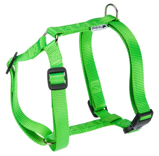 Нейлоновая шлейка Ferplast Champion P L Green для собак, зеленая, А: 43x66, B: 50x82 см