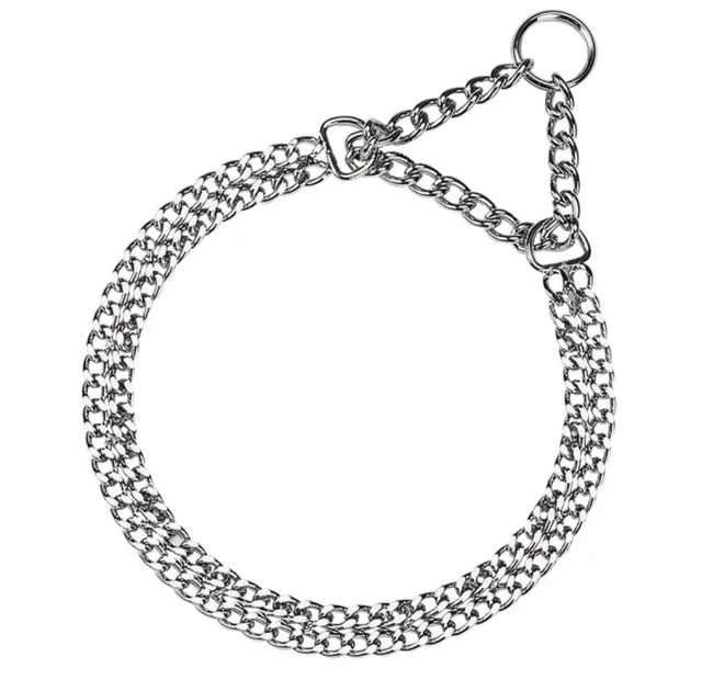 Полуривковая металевий ланцюг Ferplast Chrome CSS5516 для собак, 28x38 см