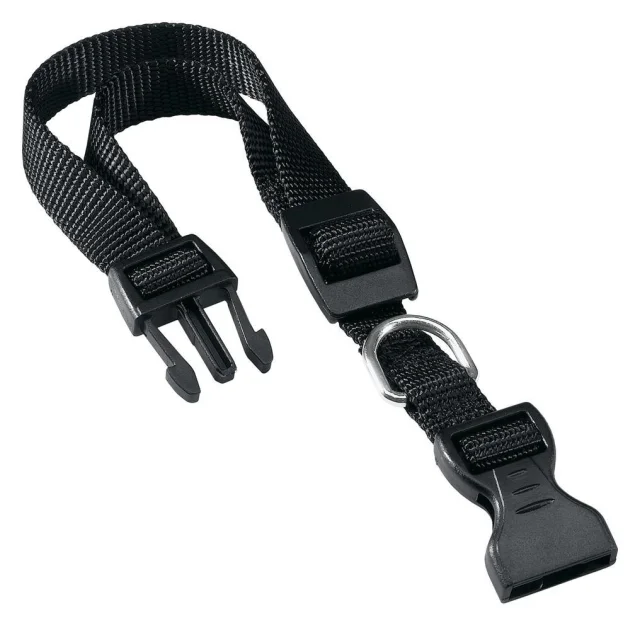 Нейлоновий нашийник Ferplast Club C40 / 70 Colours Black для собак, чорний, 45x70 см