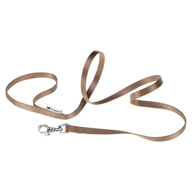 Нейлоновый поводок Ferplast Club G10/120 Brown для собак, коричневый, 10 мм, 120 см