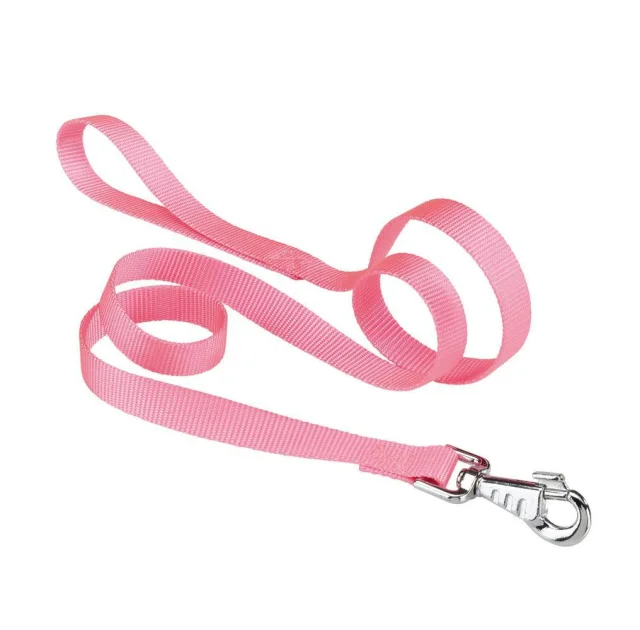 Нейлоновый поводок Ferplast Club G10/120 Pink для собак, розовый, 10 мм, 120 см