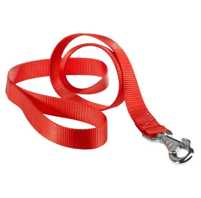Нейлоновый поводок Ferplast Club G15/120 Red для собак, красный, 15 мм, 120 см