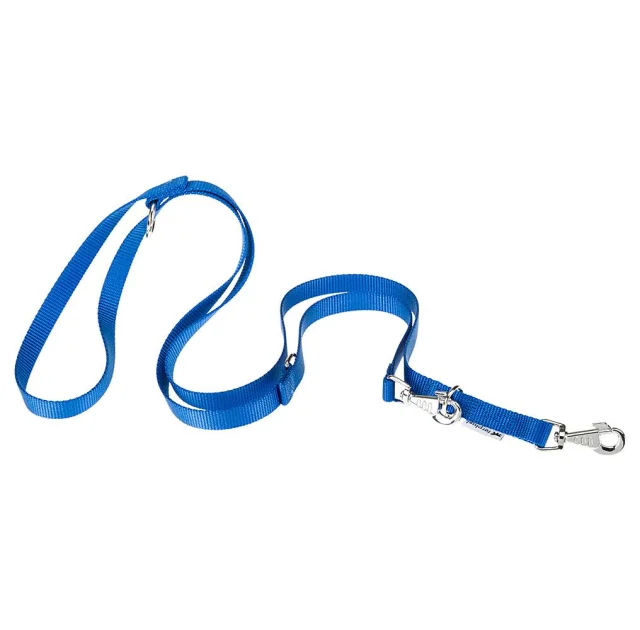 Регулируемый нейлоновый поводок Ferplast Club GA15/200 Blue для дрессировки собак, синий, 15 мм, 200 см