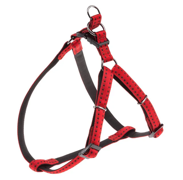 Нейлоновая шлея Ferplast Cricket P Large для собак, красная, A=B: 54x78 см