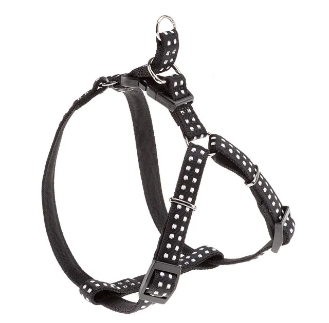 Нейлоновая шлея Ferplast Cricket P Small для собак, черная, A=B: 39x52 см