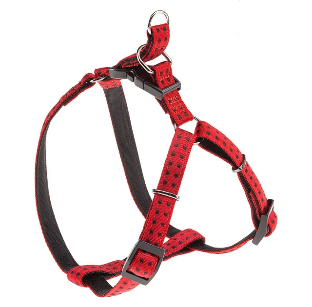 Нейлоновая шлея Ferplast Cricket P Small для собак, красная, A=B: 39x52 см