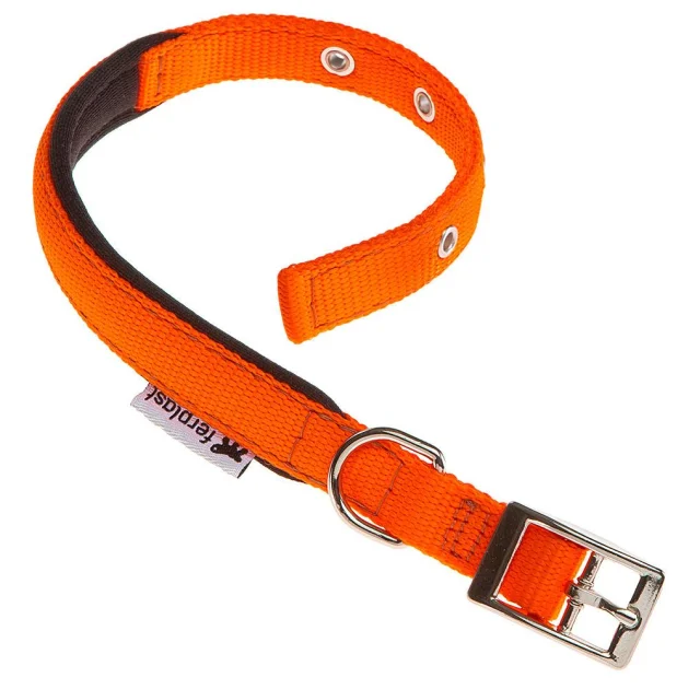 Нейлоновий нашийник Ferplast Daytona C15 / 35 Orange для собак, помаранчевий, A: 27x35 см, B: 15 мм