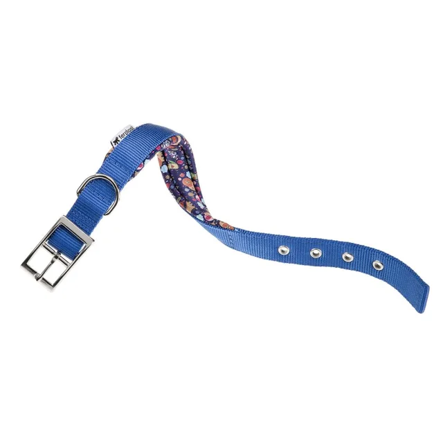 Нейлоновий нашийник Ferplast Daytona Fanasy C20 / 43 Blue для собак, синій, A: 35x43 см, B: 20 ​​мм