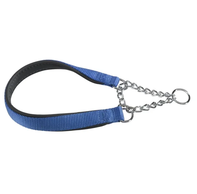Нейлоновий нашийник з металевим ланцюжком Ferplast Daytona CSS20 / 50 Blue для собак, A: 50 см, B: 20 ​​см