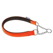 Нейлоновий нашийник з металевим ланцюжком Ferplast Daytona CSS25 / 60 Orange для собак, A: 60 см, B: 25 см