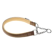 Нейлоновий нашийник з металевим ланцюжком Ferplast Daytona CSS25 / 60 Brown для собак, A: 60 см, B: 25 см
