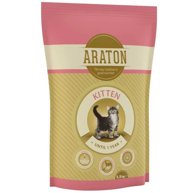 Сухой корм Araton Adult Kitten для кошек весом от 0.5 до 5 кг, 1.5 кг