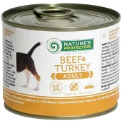 Консерва Natures Protection Adult Beef&Turkey для взрослых собак, 200 г