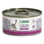 Консерва Natures Protection Adult Chicken & Shrimps для дорослих котів, 100 г