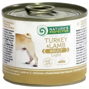 Консерва Natures Protection Adult Light Turkey&Lamb для взрослых собак, 200 г