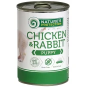 Консерва Natures Protection Puppy chicken & rabbit для щенков, 400 г