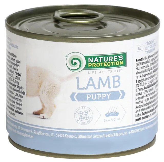 Консерва Natures Protection Puppy Lamb для цуценят, 200 г