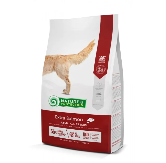 Сухий корм Natures Protection Extra Salmon Adult All Breeds для дорослих собак, 12 кг