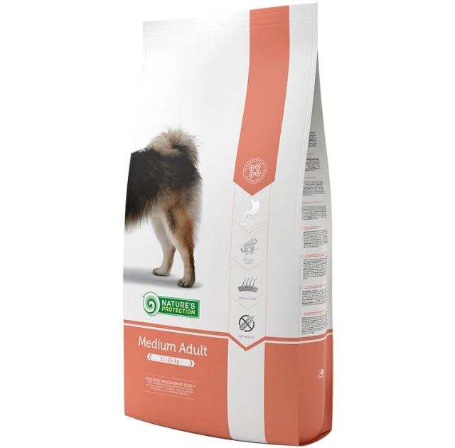 Сухий корм Natures Protection Medium Adult для собак середніх порід, 12 кг