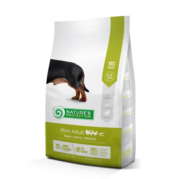 Сухий корм Natures Protection Mini Adult для собак малих порід, 2 кг