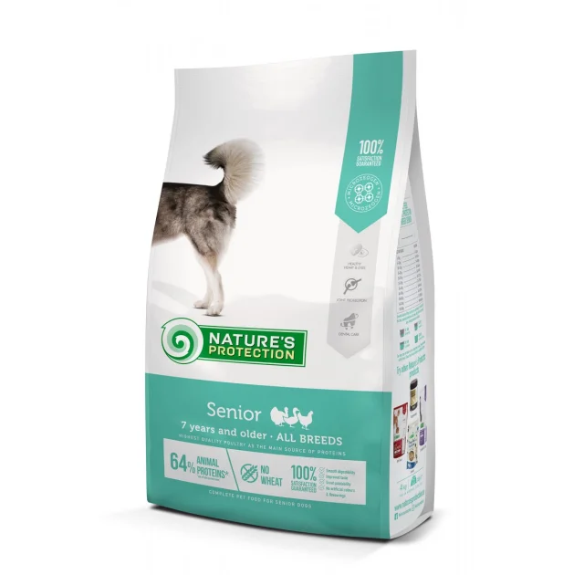 Сухий корм Natures Protection Senior для зрілих собак всіх порід, 500 г
