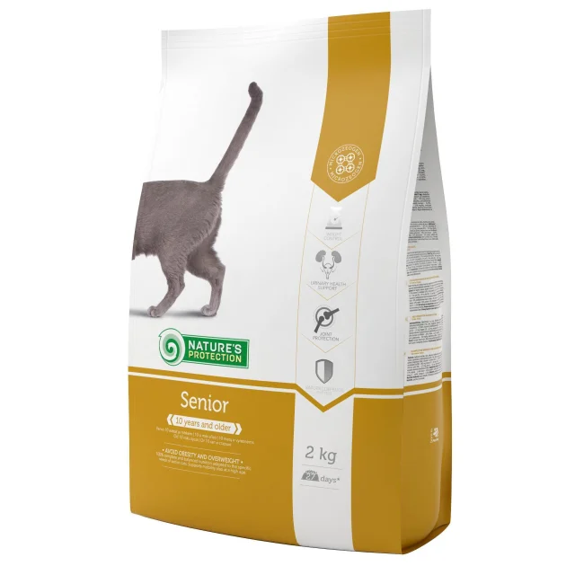 Сухий корм Natures Protection Senior для зрілих котів, 2 кг