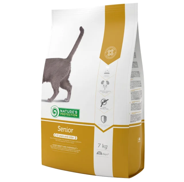 Сухий корм Natures Protection Senior для зрілих котів, 7 кг