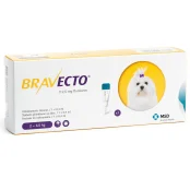 Краплі Bravecto Spot On від бліх і кліщів для собак малих порід вагою від 2 до 4,5 кг, 1 піпетка, 112,5 мл