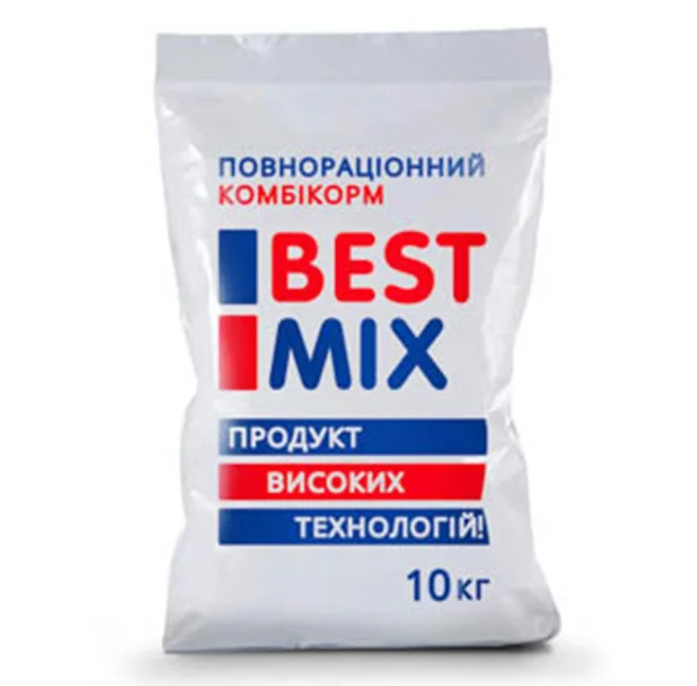 Відгодівельний комбікорм Best Mix для індиків з 56 дня, 10 кг