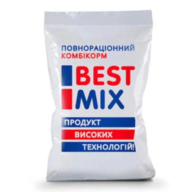 Стартовий комбікорм Best Mix для несучки, качки, гуси від 1 до 9 тижнів, 1.5 кг