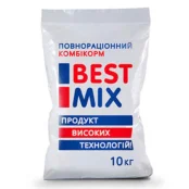 Відгодівельний комбікорм Best Mix для кроликів зі збільшеним кількістю клітковини, 10 кг