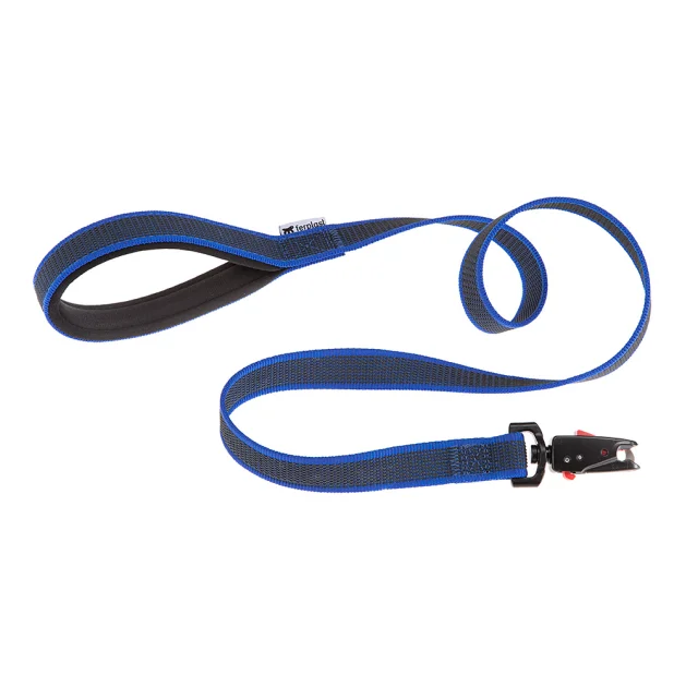 Поводок для собак без ручки Ferplast Daytona Gummy Matic G15/120 Blue из прорезиненного нейлона, 15 мм 120 см