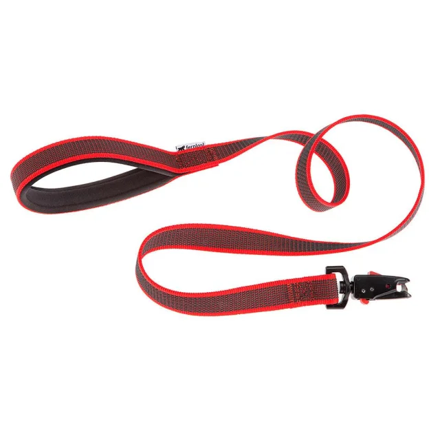 Поводок для собак без ручки Ferplast Daytona Gummy Matic G20/120 Red из прорезиненного нейлона, 20 мм 120 см