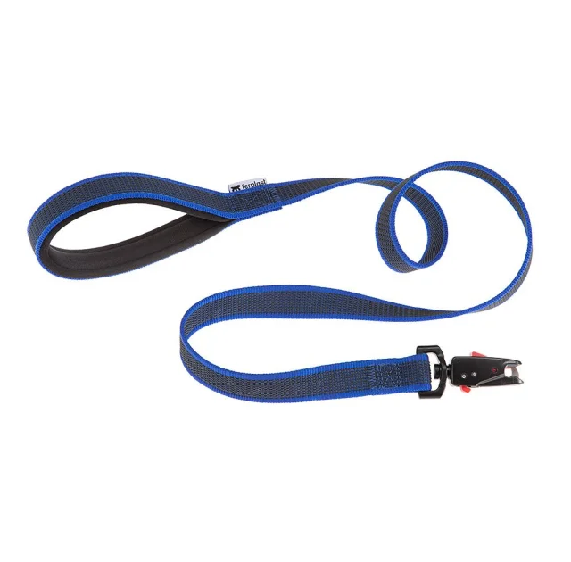 Поводок для собак без ручки Ferplast Daytona Gummy Matic G25/120 Blue из прорезиненного нейлона, 25 мм 120 см