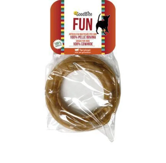 Жувальні кісточки Ferplast GoodBite Fun 4393 Ring Natural 165g для собак з сириці