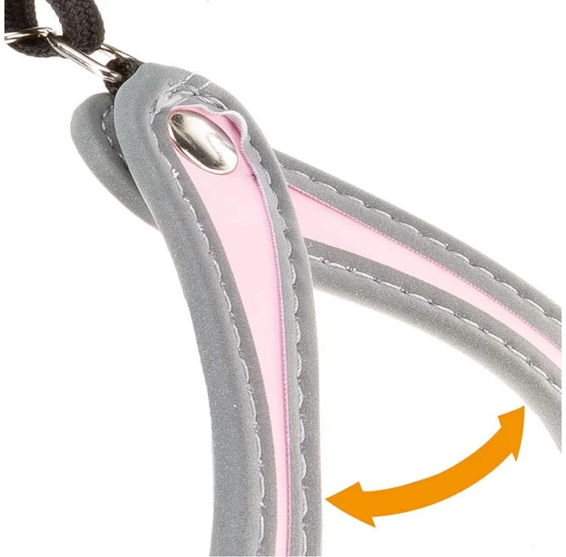 Ferplast Agila 2 Harness Pink эргономичная шлейка для собак с эластичным шнуром, 32x50 см