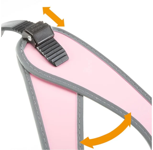 Ferplast Agila 6 Harness Pink эргономичная шлейка для собак с системой микрорегулировки, 57x65 см