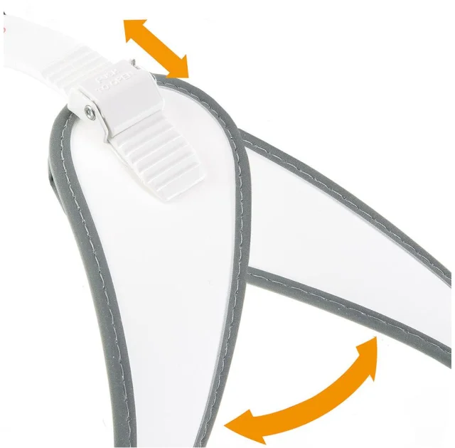 Ferplast Agila 8 Harness White эргономичная шлейка для собак с системой микрорегулировки, 69x77 см