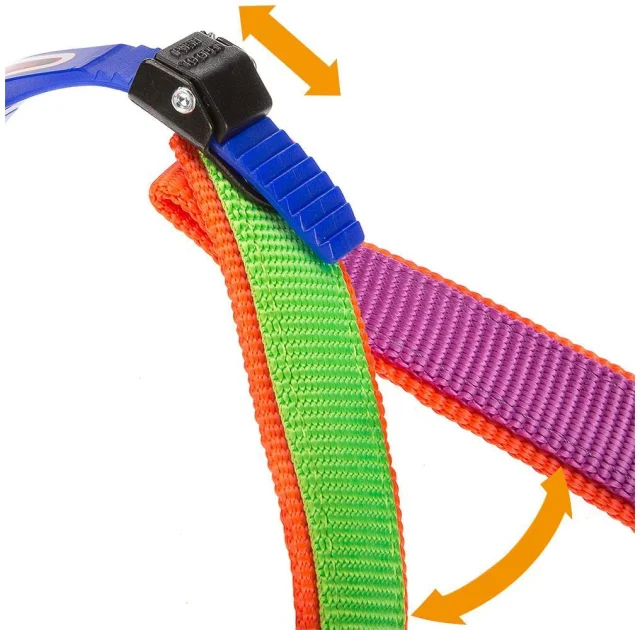 Ferplast Agila Colors 2 Purple-Orange шлейка из нейлона, для собак, 32x50 см